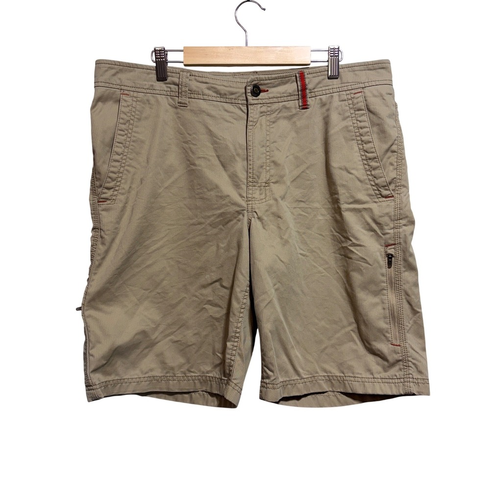 LL Bean Cresta Hiking Shorts Mens 35 Tan Khaki Camping Hiking Outdoors Gorpcore